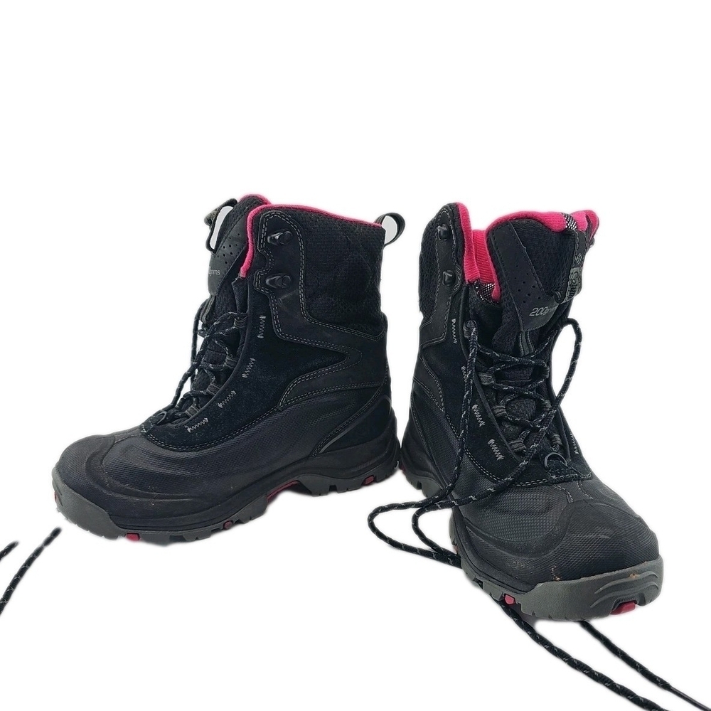 Columbia Women's 6.5 EU 38 BL 1490-010 Winter Boots Black Pink Insulated